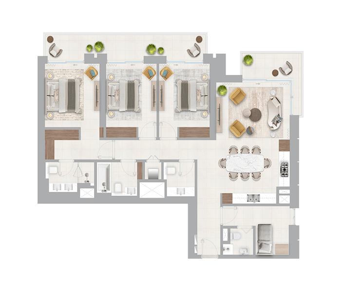 Creek Haven, Dubai | 3 bedroom apartments